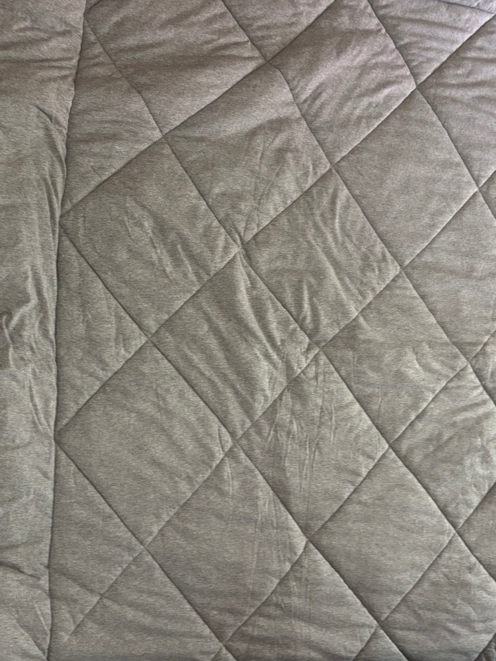 Potterybarn Teen quilted jersey comforter XL twin  gray